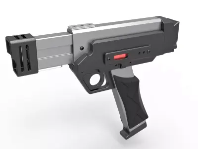 Blaster pistol from the movie Lost in space 1998 3D model