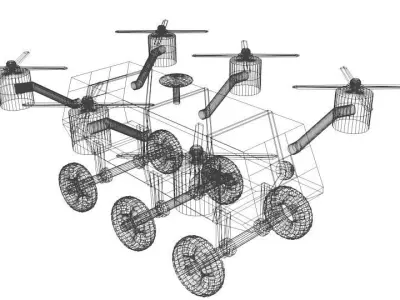 Drone - UGV Air Robot 3D model