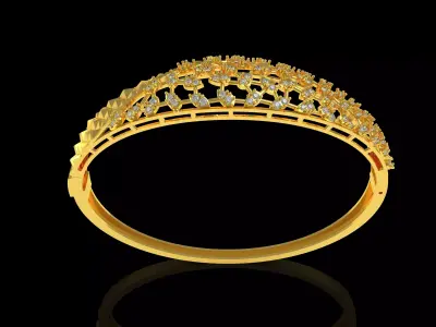 Art Deco Bracelet 12 3D print model