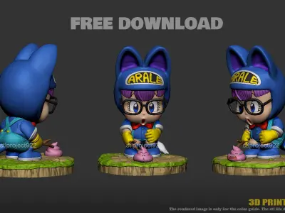 Arale Free 3D print model
