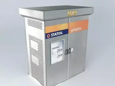 Gas for grill type 1 Statoil Fuel%26Retail Riga Latvia Free 3D model