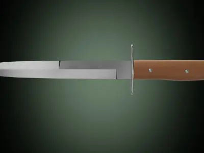 Luftwaffe kampfmesser 42 Low-poly 3D model