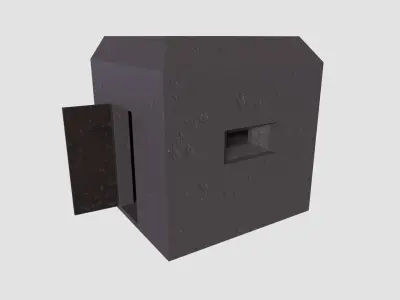 ww2 bunker Low-poly 3D model