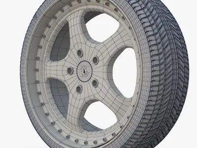 RH Wheel Porsche 3D model