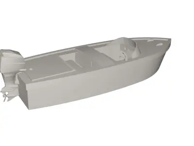 Boat concept 3D model