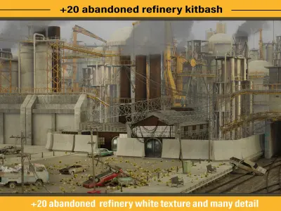 abandoned refirery 3D model