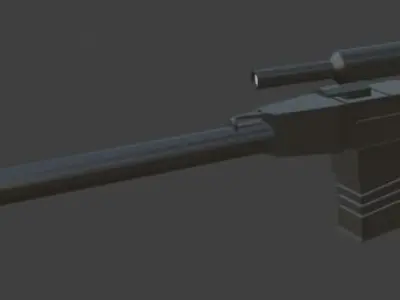 vss sniper Free low-poly 3D model