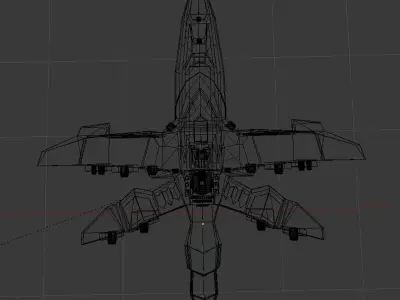 SuperJuggernaut fighter jet 3D model