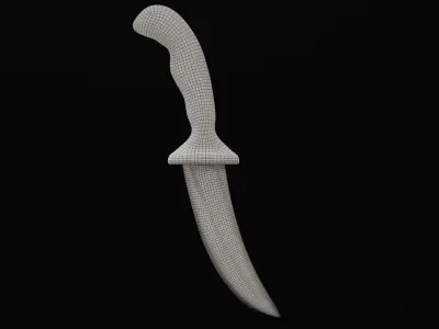 Dagger Traditional Low-poly 3D model