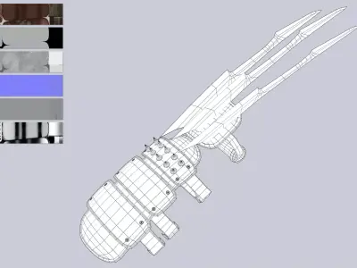 Claw weapon collection 3D Model Pack