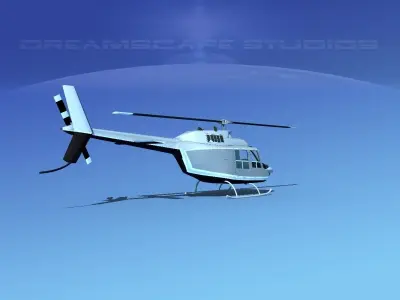 Bell 206 Jet Ranger V22 3D model