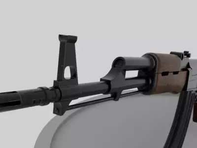 Ak 47 3D model 2