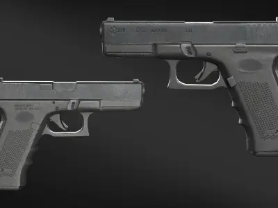 MILITARY Free Glock Pistol  Free 3D model