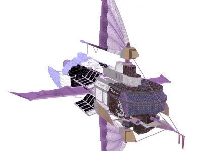 Airship Low-poly 3D model purchase