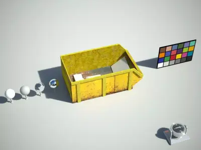 Skip or dumpster Low-poly 3D model