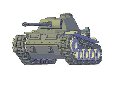 TANK MINIATURE 3D print model purchase
