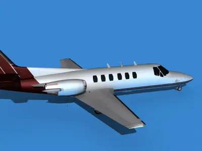 Cessna Citation 550 II Bravo V05 3D model