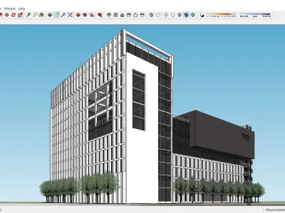 Sketchup Office building H5 3D model