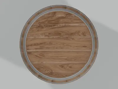 Medium Toasted Bourbon Barrel 3D model