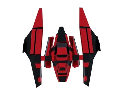 LOW-poly 3D Spaceship  Free 3D model
