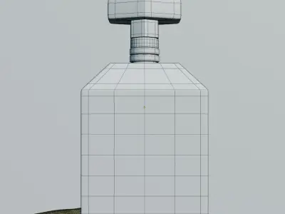 Perfume Bottle 3D Model  -High-Quality Glass Container 3D model