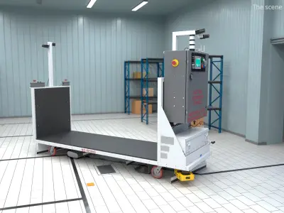  Warehouse Transport Robot Cart Platform 