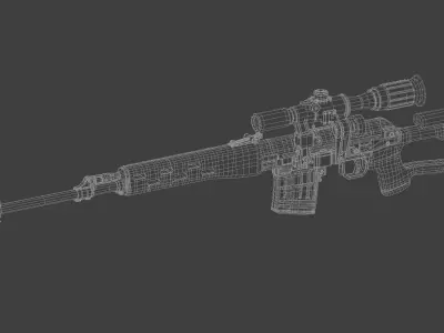 Dragunov SVD 3D model