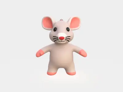 Little animal baby - Rat cute - Character027 Low-poly 3D model