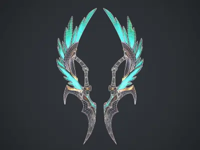 Fantasy Sword 10 3D Model Low-poly 3D model