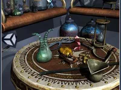Alchemy Lab Low-poly 3D model