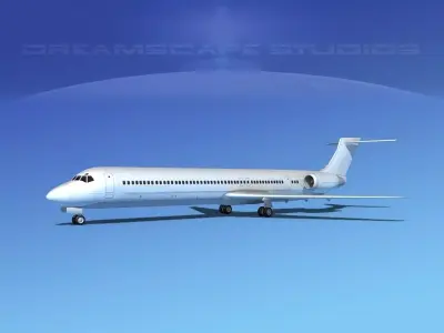McDonnell Douglas MD-80 LP SS 3D model
