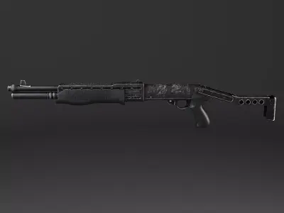 SPAS-12 shotgun 3D model purchase