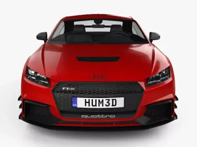Professional Audi TT RS  Model with Custom Aero Kit 3D model