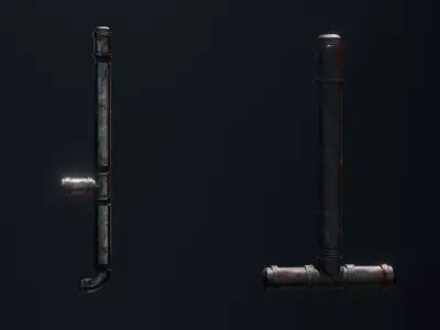 Pipe weapon Low-poly 3D model