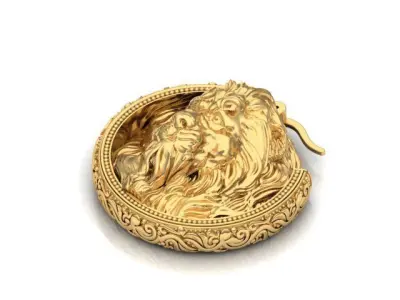 LION EARRINGS 3D print model