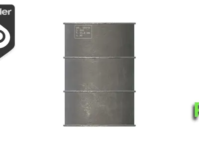 Barrel PBR Free low-poly 3D model