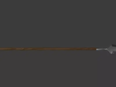 Encos  Ancient Greek Spear Low poly 3D model Low-poly 3D model
