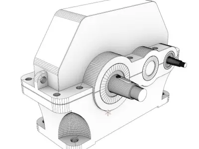 Mechanical gearbox 1ts2u-160 3D model
