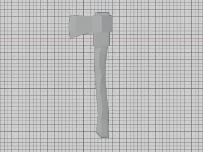 Hand Axe Low-poly 3D model