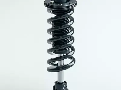 Realistic Car Shock Absorber 3D Model Low-poly 3D model