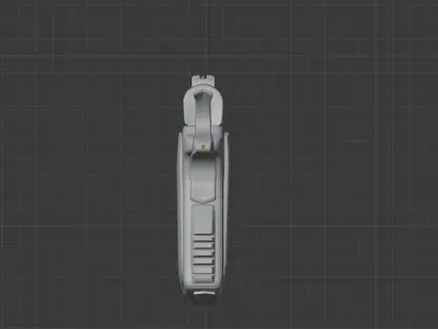 Colt M1911 Police Pistol Gun 3D model