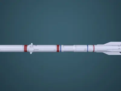 Nuclear Poison Missile Mk1 M 3D model