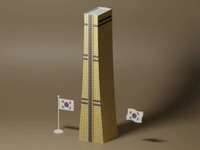 63 Building Seoul Korea 3D model