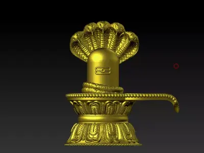 Shivling and Nag 3D print model 3D print model