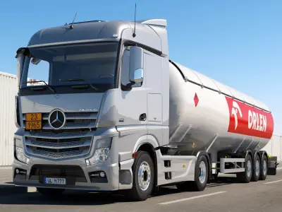Mercedes Actros Gas Tank 3D model