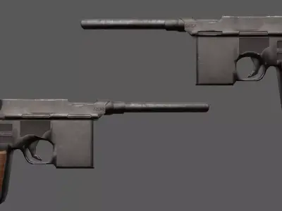 Mauser - German WW2 Weapon Low-poly 3D model