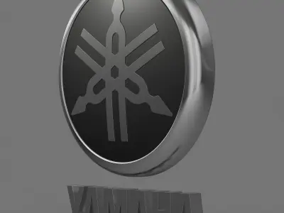 Yamaha Logo 3D model by 3dlogoman