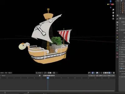 Going Merry One Piece  3D model