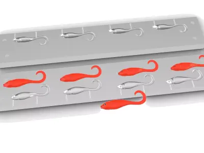 3d mold plastic lure 3D model