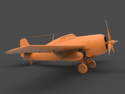 f4f wildcat 3D print model